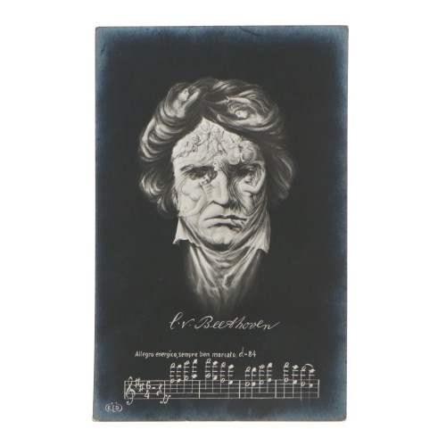 Postal ilusion optica L. V. Beethoven