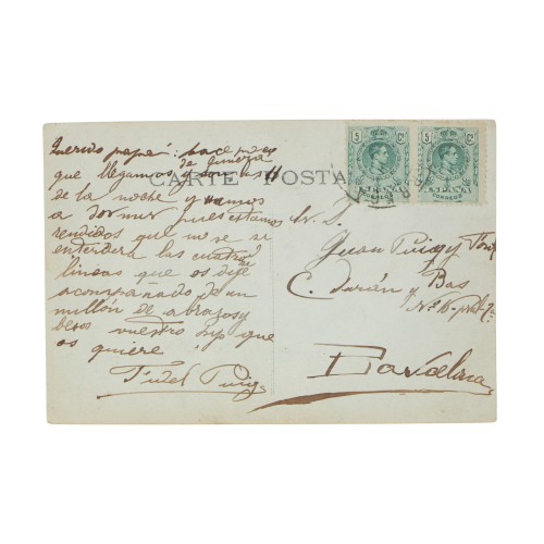 Postal ilusion optica Jaurés