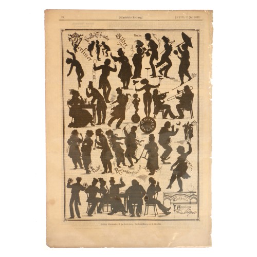 Página de sombras. Periódico Illustrirte Zeitung   1877
