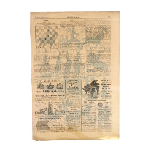 Página de Periódico Illustrirte Zeitung    1877