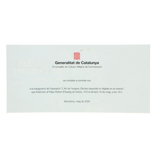 Postal lenticular El laberinto del Fauno Generalitat de Catalunya NO