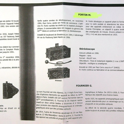 Camara Estereoscopica 9x18 Fortin con funda