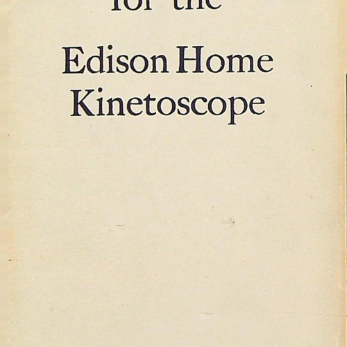 Libro 'Educational Films for the Edison Home Kinetoscope'