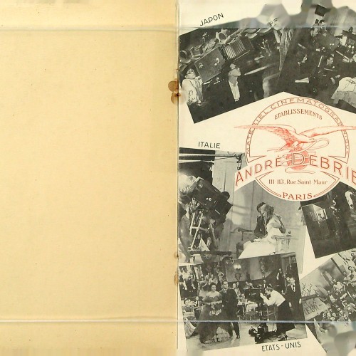 Libro 'Materiel cinematographique  ANDRE DEBRIE PARIS'