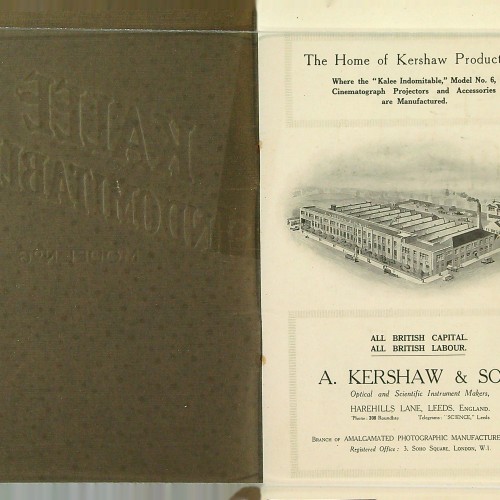Libro 'KALEE INDOMITABLE', A. Kershaw & Son, Leeds. England