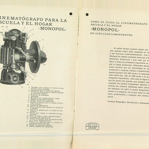 Libro ' cinematofrafos para la escuela y el hogar ' español