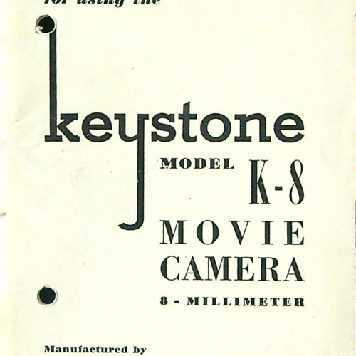 Libro ' instructions for  using the  keystone  movie camera'