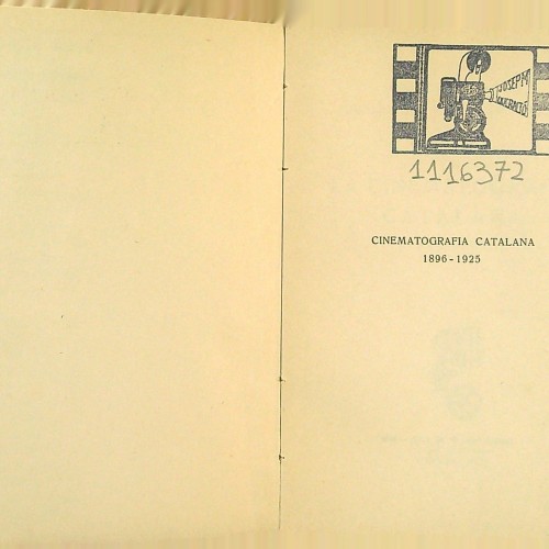 Libro cinematografia catalana (1896-1925)  M. PPORTER - G. HUERRE catalan   1116372