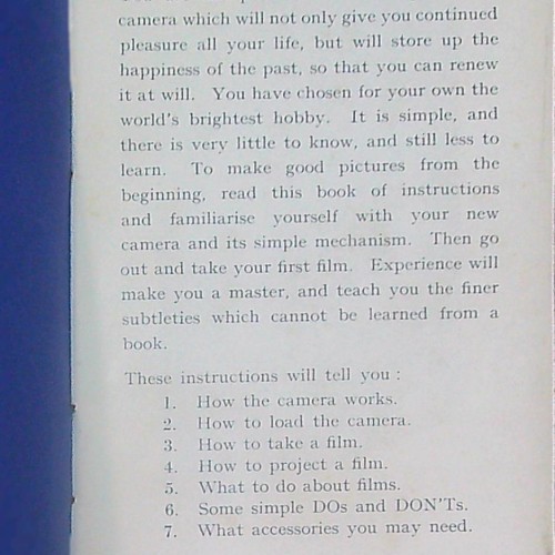 Libro NSTRUCTIONS For using the SCRENUS CINE -PROJECTOR  ingles