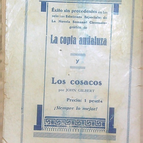 Libro BROADWAY MELODY BESSIE LOVE ANITA PAGE NOVRLA SEMANAL DEL CINEMATOGRAFIA (FRANCISCO- MARIO BISTAGNE