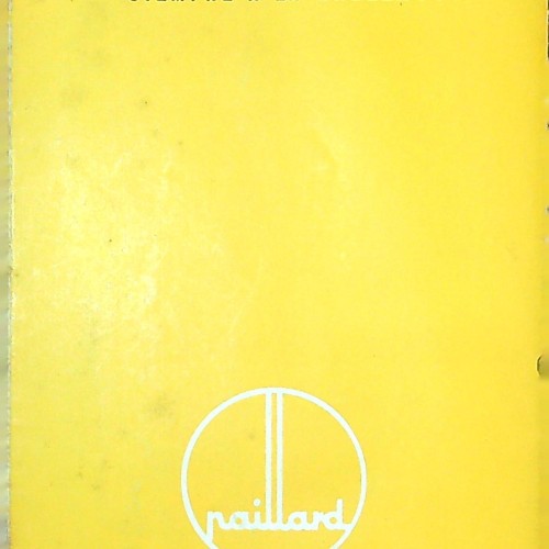 Folleto  LA CINE - CÁMARA H            PAILLARD