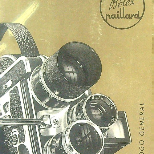 Libro cine 16 mm BOLEX PAILLARD  CATALOGO GENERAL  español