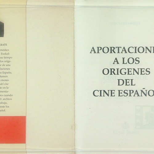 Libro  APORTACIONES A LOSN ORIGENES DEL CINE ESPAÑOL (JON LETAMENDI )