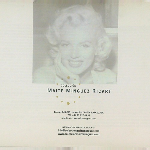 Libro  catalogo   MARILYN MONROE  MAITER MINGUEZ RICART