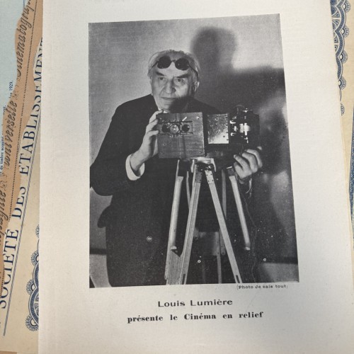 Programa presentación Cinématrographe en relief Lumiere