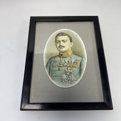 Cuadro retrato militar