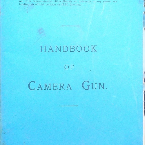 LIBRO INSTRUCCIONES HANDBOOK OF GAMERA GUN  AIR MINISTRY APRIL, 1919.