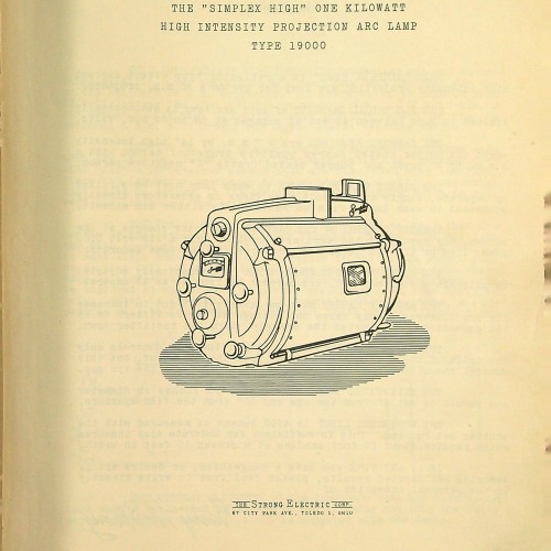 INSTRUCTIONS FOR PROJECTION EQUIPMENT TYPE 19000-6  PLATE 74