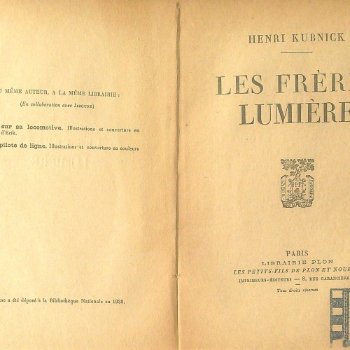 Libro  HENRI KUBNICK LES FRÈRES LUMIÈRES