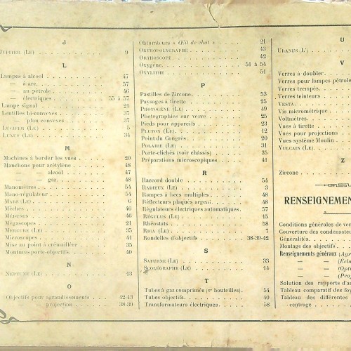 Libro  projection agranssements optique  eclairage