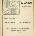 "ESCOJA VD. AHORA SU APARATO FOTOGRÁFICO - J. SÁBAT "