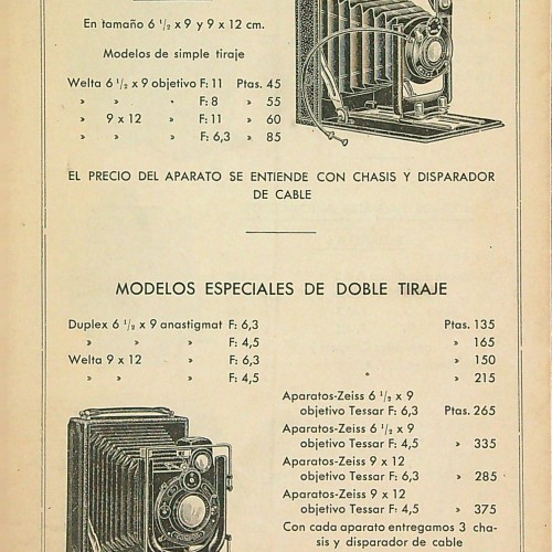 "ESCOJA VD. AHORA SU APARATO FOTOGRÁFICO - J. SÁBAT "