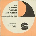 "Tabla de profundidad de campo para los objetivos - KERN PAILLARD - f=18-86 mm"