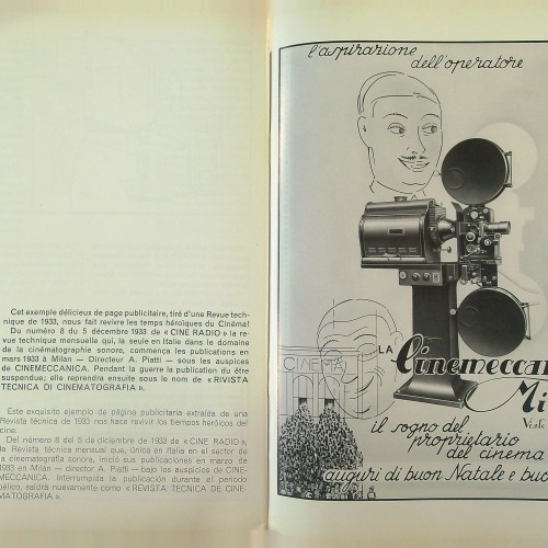 "CINEMECCANICA MILANO 1920 1970 - LE CINQUANTENAIRE - X2"