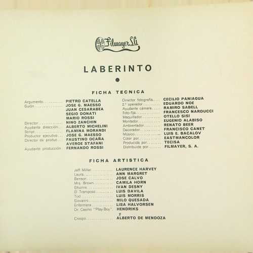 "DIPENFA S.A LISTA 1968 1969 - Filmayer s.a"