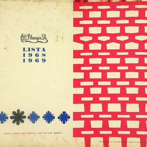 "DIPENFA S.A LISTA 1968 1969 - Filmayer s.a"