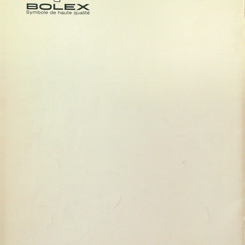 "BOLEX H16 EBM ELECTRIC - Mode d¨emploi"