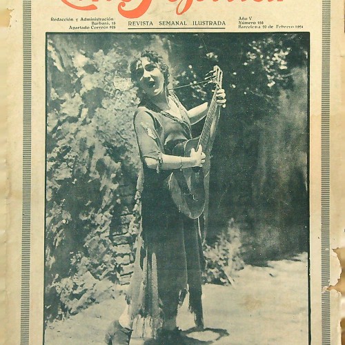 "Cine Popular - revista semanal ilustrada - MARY PICKFORD en La cantante callejera -20 céntimos"