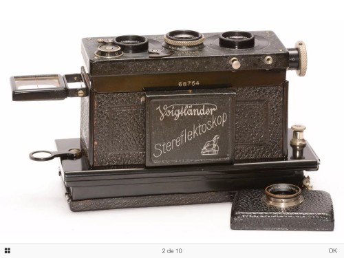 Caméra stéréo Stereflektoskop Voigtländer 4.5x10.7 1925