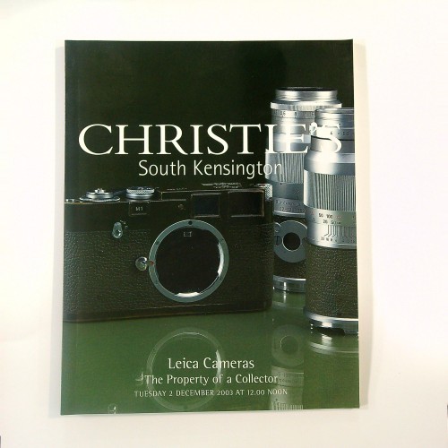 "CHRISTIES South Kensington - Leica Cameras - 2 December 2003"