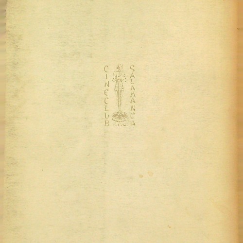 "La historia en cien palabras del cine español y otros escritos sobre cine - Cuaderno N.º 1" - 1954