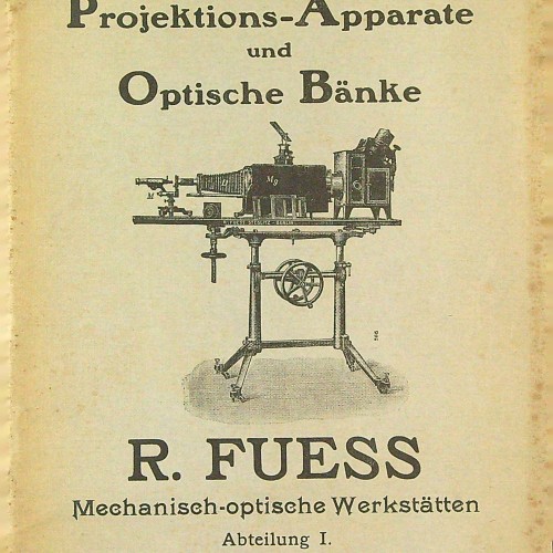 "Projektions-Apparate und Optische Banke - R. FUESS" - 1911 - Ref 1116513
