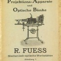 "Projektions-Apparate und Optische Banke - R. FUESS" - 1911 - Ref 1116513