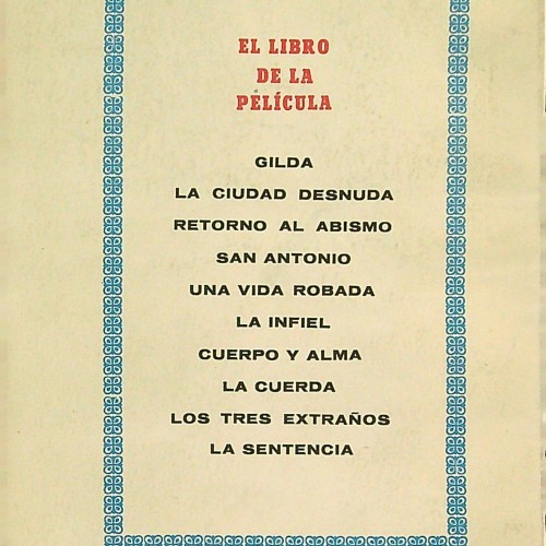 "RETORNO AL ABISMO - EL LIBRO DE LA PELICULA" 1951 - Ref 1118329