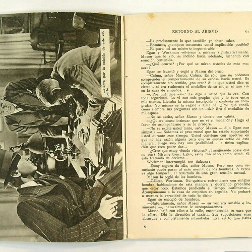 "RETORNO AL ABISMO - EL LIBRO DE LA PELICULA" 1951 - Ref 1118329