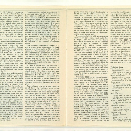 "Experimental Development Unit - TECHNICAL REPORTS" 1972 - Ref 1116174