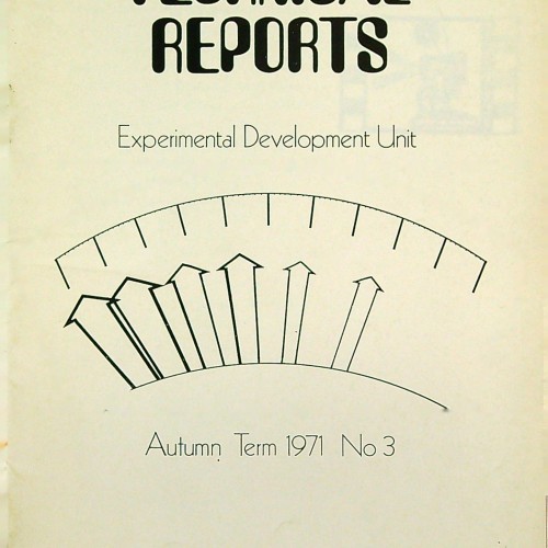 "Experimental Development Unit - TECHNICAL REPORTS" 1971 - Ref 1116171