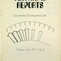 "Experimental Development Unit - TECHNICAL REPORTS" 1971 - Ref 1116171