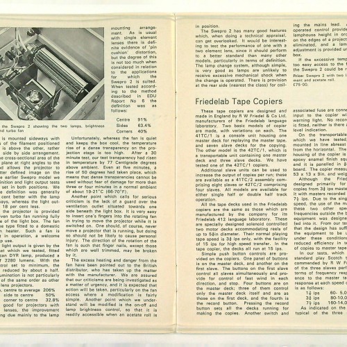 "Experimental Development Unit - TECHNICAL REPORTS" 1971 - Ref 1116171