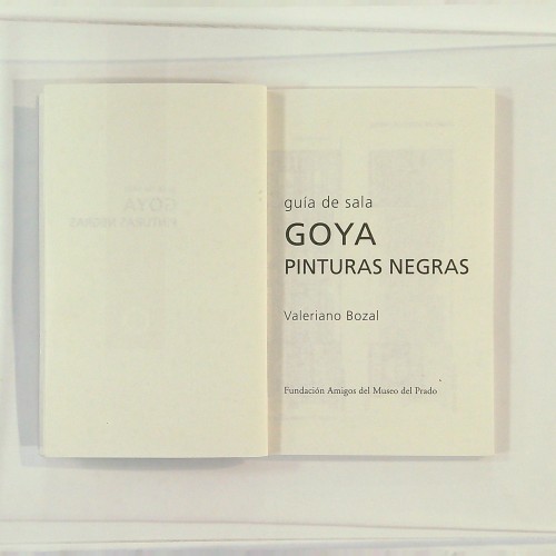 "Guía de sala GOYA PINTURAS NEGRAS"