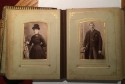 Victorian photographs leather album 32 photos