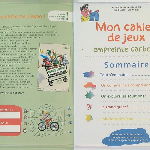 BLOC DE JUEGOS" Mon Cahier de Jeux – Empreinte Carbone