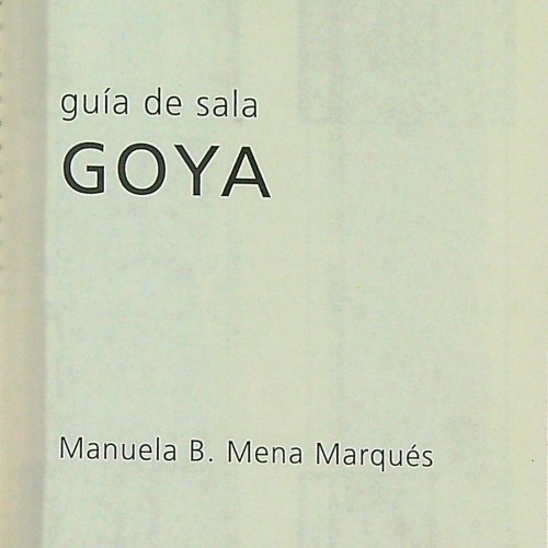 LIBRO "GUIA DR SALA GOYA"