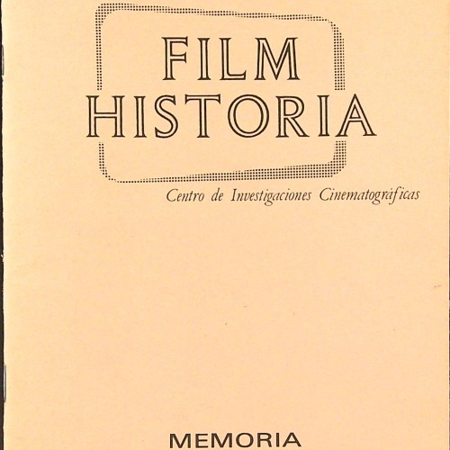 Libro: Film Historia. Memoria 1989