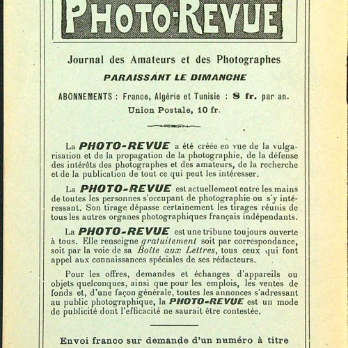 Libro: La Photo-Revue