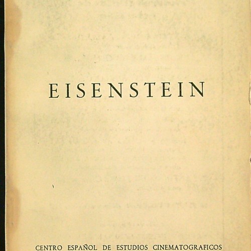Libro: Eisenstein